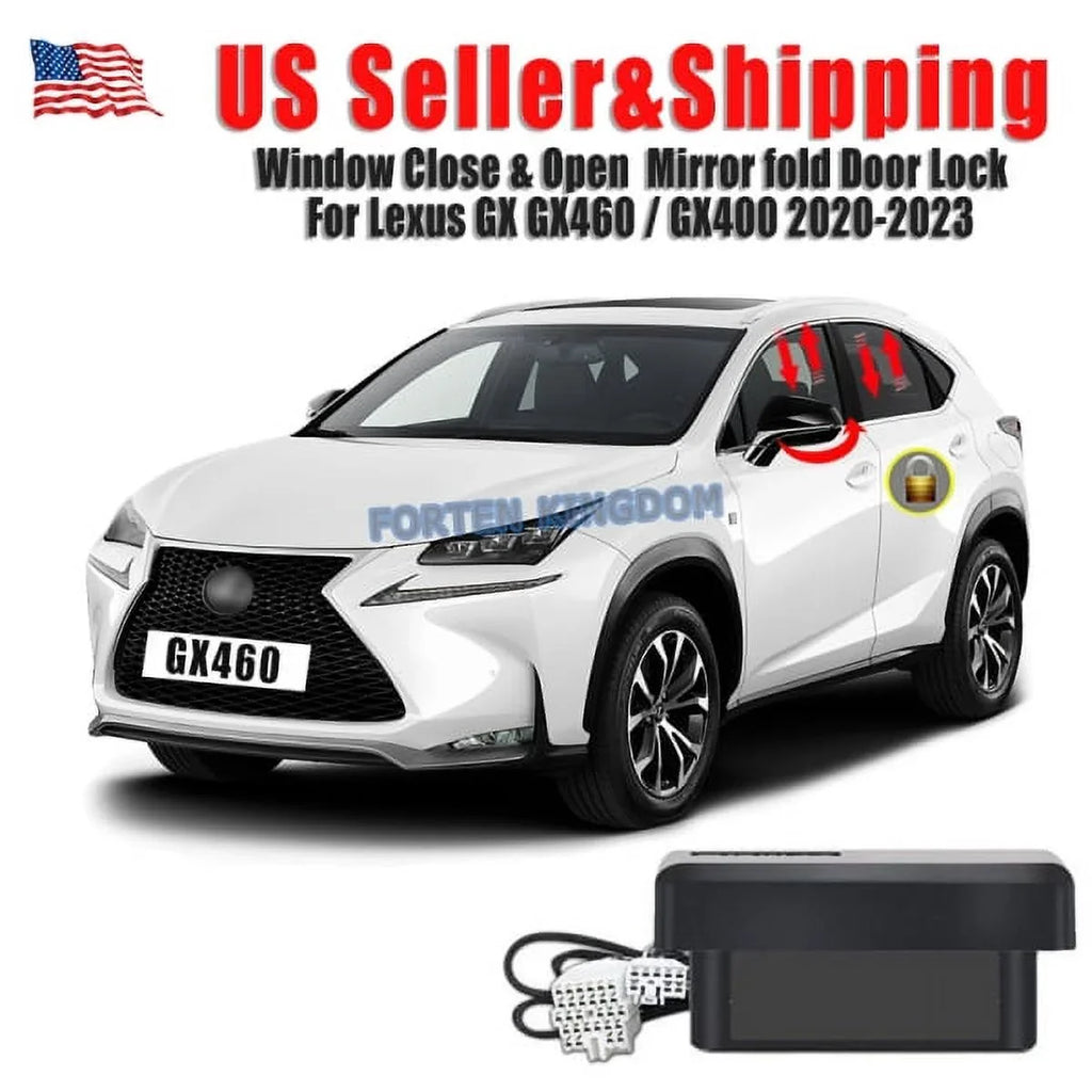 Car Auto Window Closer Open Side Mirror Folder Unfold and Speed Lock Kit Device for Lexus  2020 2021 2022