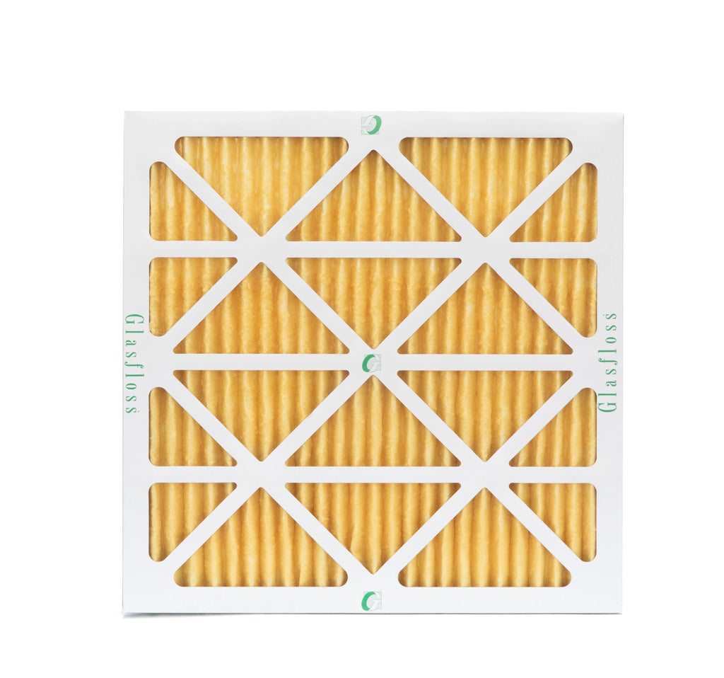 6 Pack of 22x22x1  11 Pleated Air Filters by Glasfloss. Actual Size: 21-1/2 x 21-1/2 x 7/8