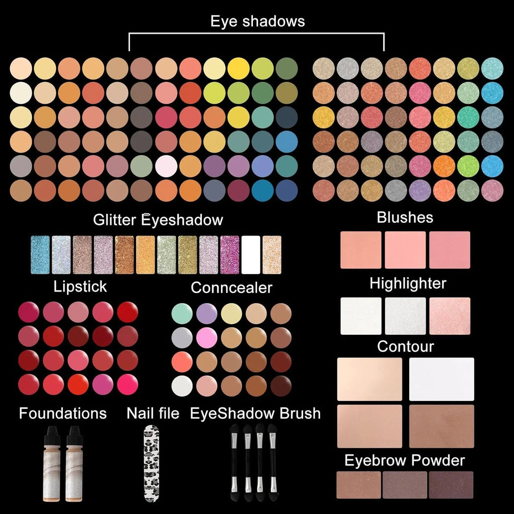 187 Colors Professional Makeup Kit,Makeup Sets Combination,All in One Makeup Kits for Women Full Kit - Makeup Gift Set for Women Girls