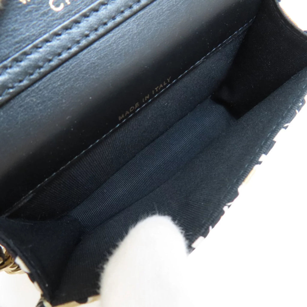 Pre-Owned Chanel Chain Shoulder Coco Mark Bag Cotton Women's  (Good)