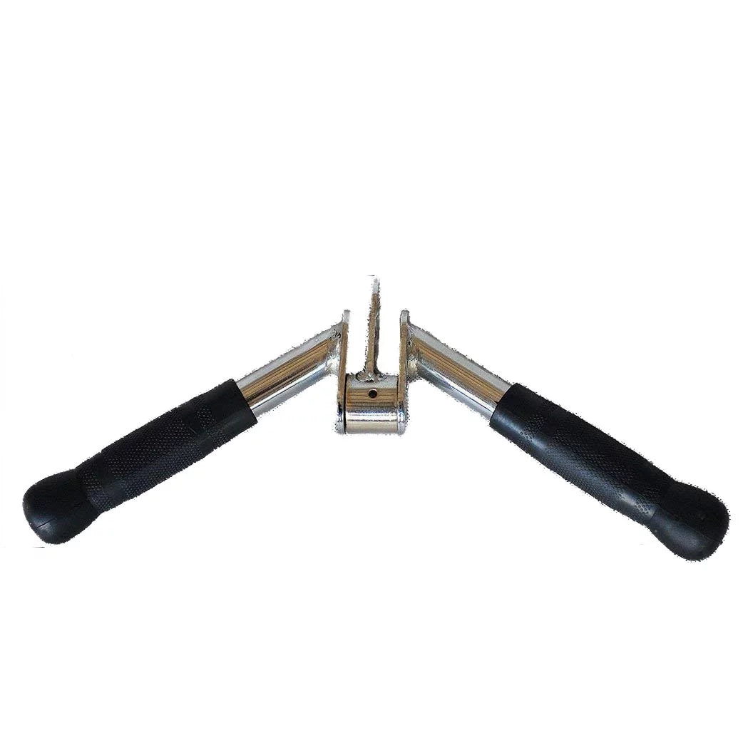Shaped Press Down Bar, -bar Cable Machine Attachments Multi Gym Attachment Tricep Press Down Bar with Rubber Handgrips & Revolving Hanger