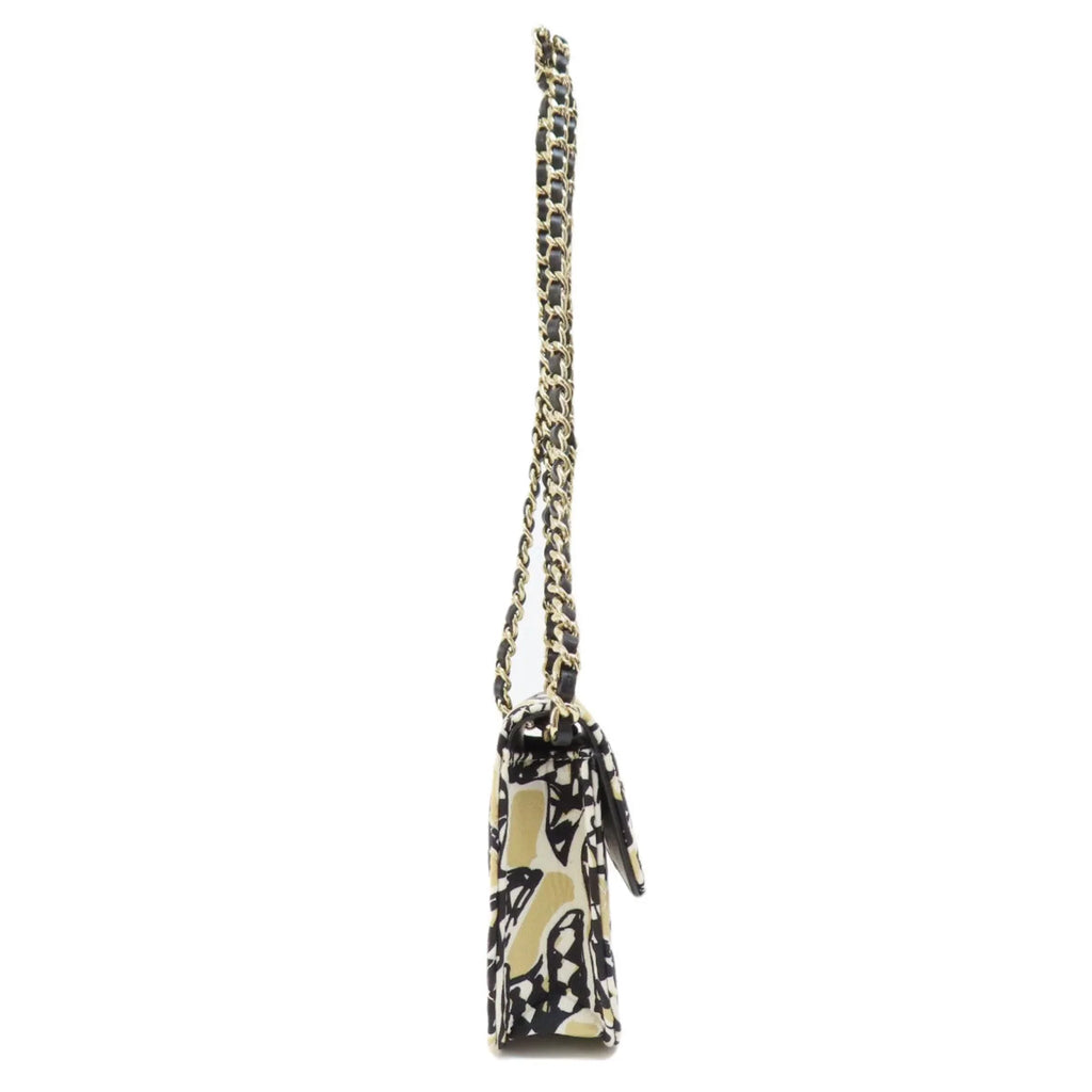 Pre-Owned Chanel Chain Shoulder Coco Mark Bag Cotton Women's  (Good)