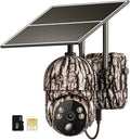 4G  Cellular Trail Cameras Include & Card (Verizon/&/-Mobile) &Solar Panel, Game Cam Works No WiFi with 2K Live Feed via phone/360° Full View/Motion Activated/Night Vision/Playback