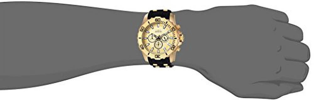 Invicta Men's Pro Diver 22558 Gold Silicone Japanese Chronograph Diving Watch