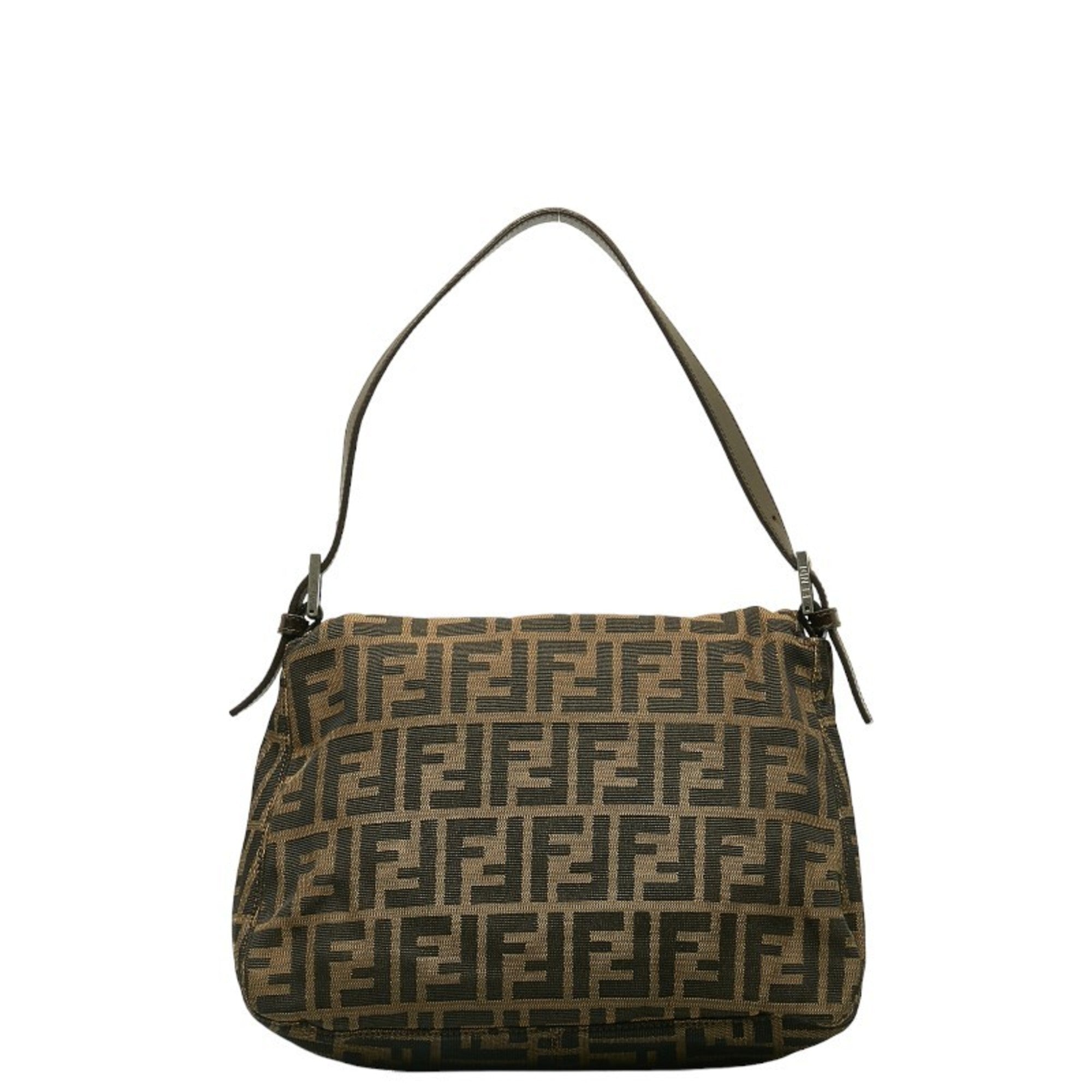 Pre-Owned   Mamma Bucket Bag Brown Canvas Leather Women's (Good)