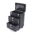 Nail Polish Storage box Travel Makeup Rolling Organizer Cosmetics Train Case with Wheels