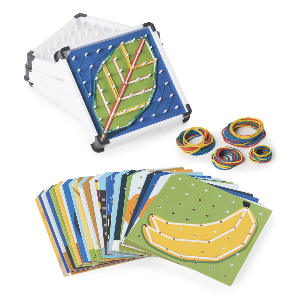 Guidecraft Geo Boards, Multicolour Skill & Action Set