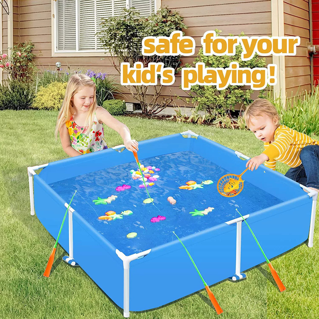59x59 Metal Frame Pool Summer -  Swimming Pool for Summer Water Play, Outdoor Indoor Pool Ball/Sand Pit for Backyard Party