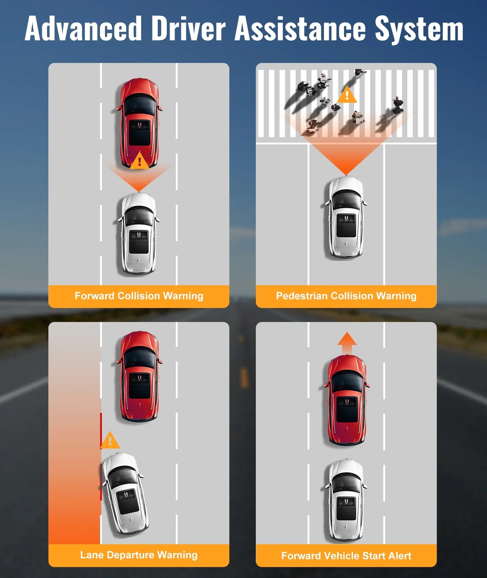 4K Dash Cam Front and Rear, Dual Dash Camera for Cars 4K+1080P -   Collision Avoidance Device, 2.4'' , Built-in 5G WiFi , , Loop Recording, Super Night Vision,   Update
