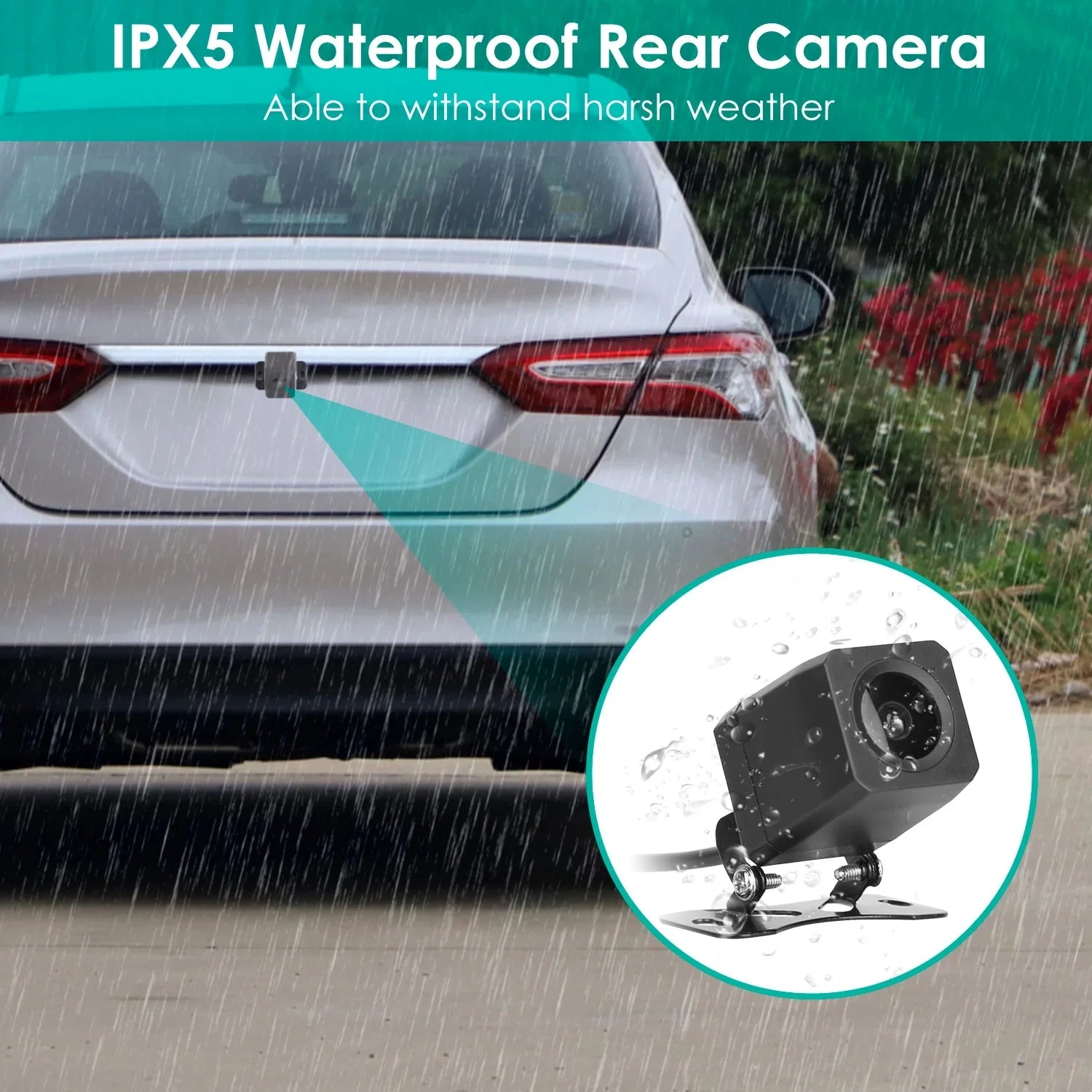 iMounTEK 2K Car  3 Channel Dash Cam Camcorder Camera Recorder with 140° Angle  WiFi Night Vision -sensor Loop Recording Parking Monitor
