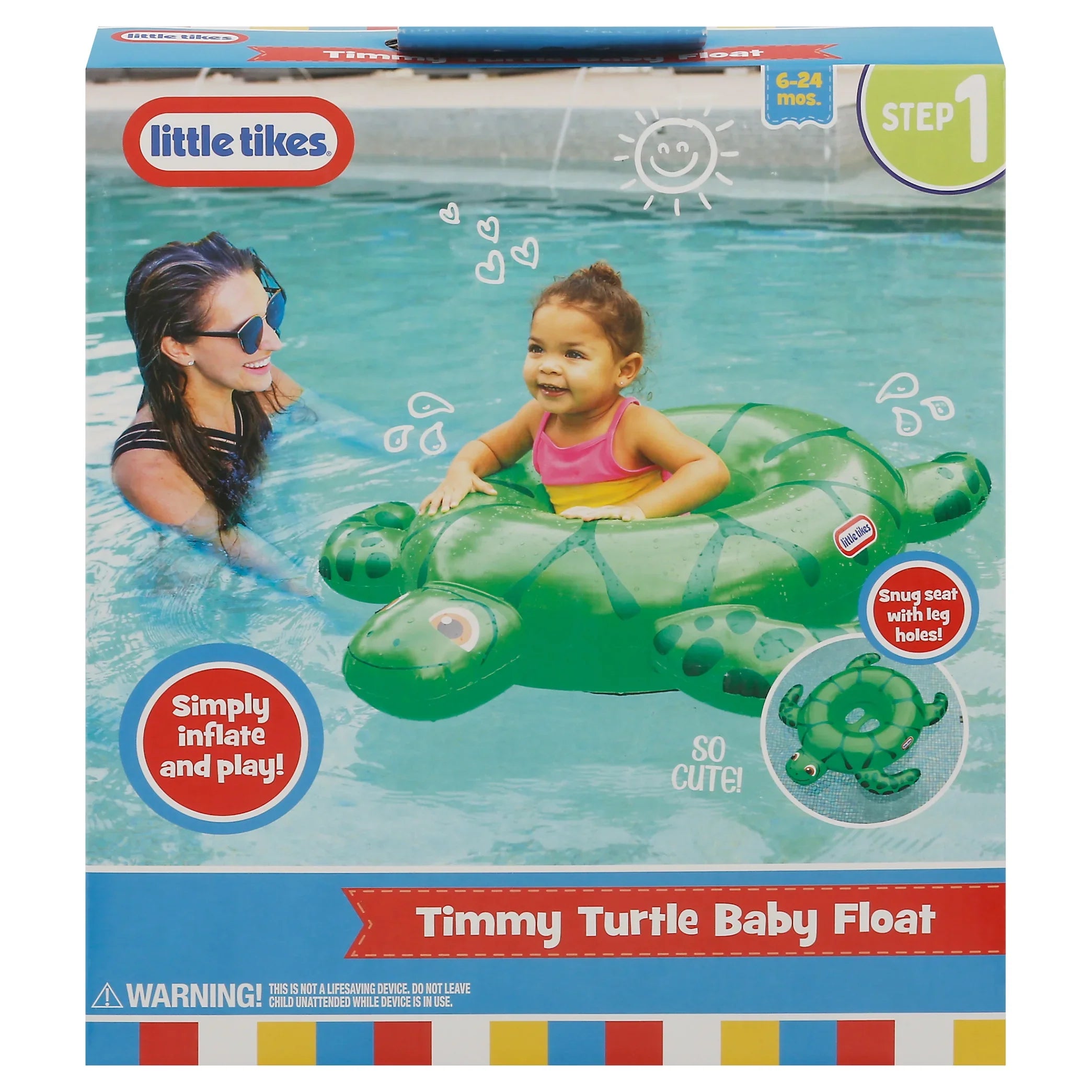 Kid's Timmy Turtle Swimming Pool Boat for Children
