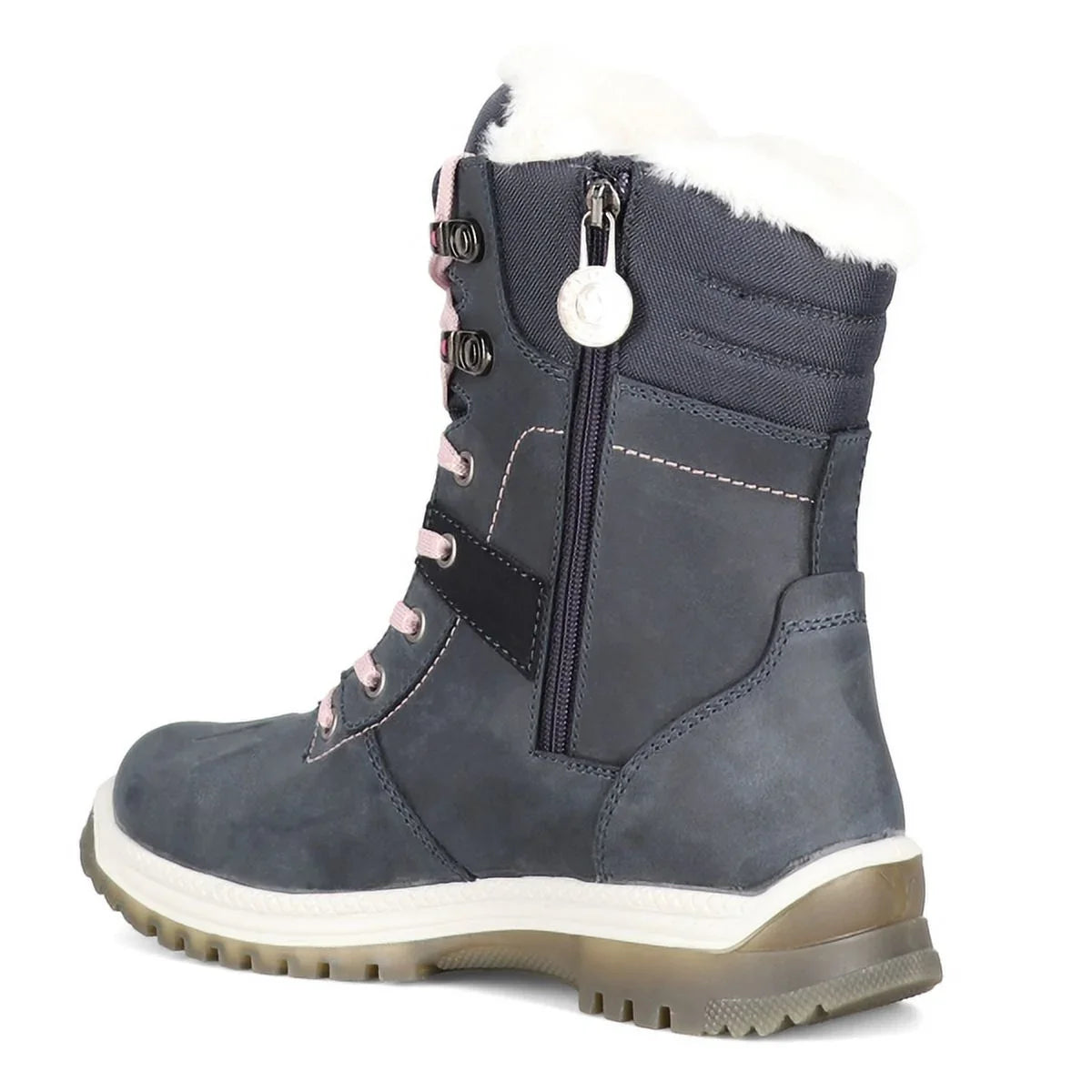 Santana Canada Women's May Waterproof Non-Slip Outsoles Side-Zip Round Toe Boots, Night/Peony, Size 7 ()
