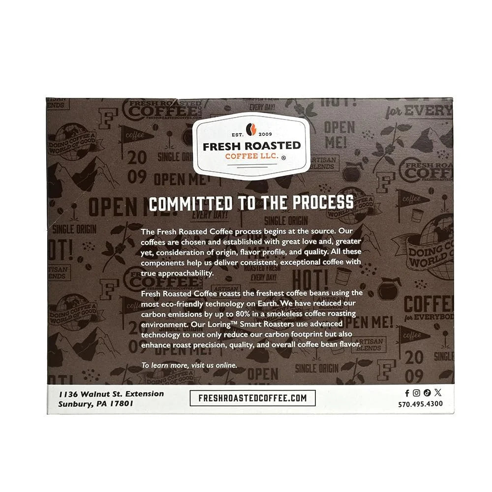 Fresh Roasted Coffee, Dark Guatemalan Huehuetenango Coffee Pods, Dark Roast, -cup Compatible, 72 Count
