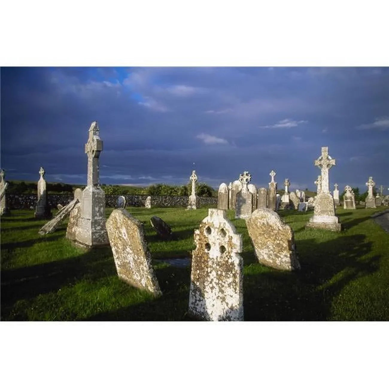 Graveyard Clonmacnoise County Offaly Ireland Poster Print by Gareth McCormack - 18 x 12