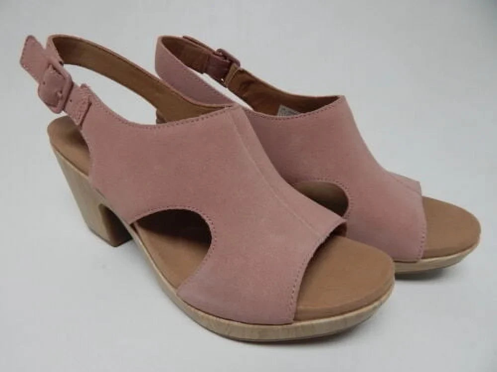 Rockport Vivienne Size  9   Women's Suede Slingback Sandals Light Rose