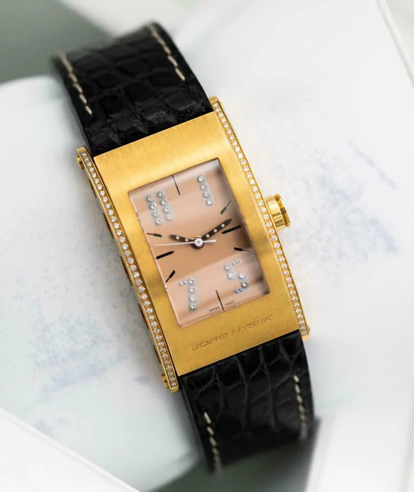 Jorg Hysek Kilada -0026 18k Rose Gold Diamond Bezel Quartz Men's Watch