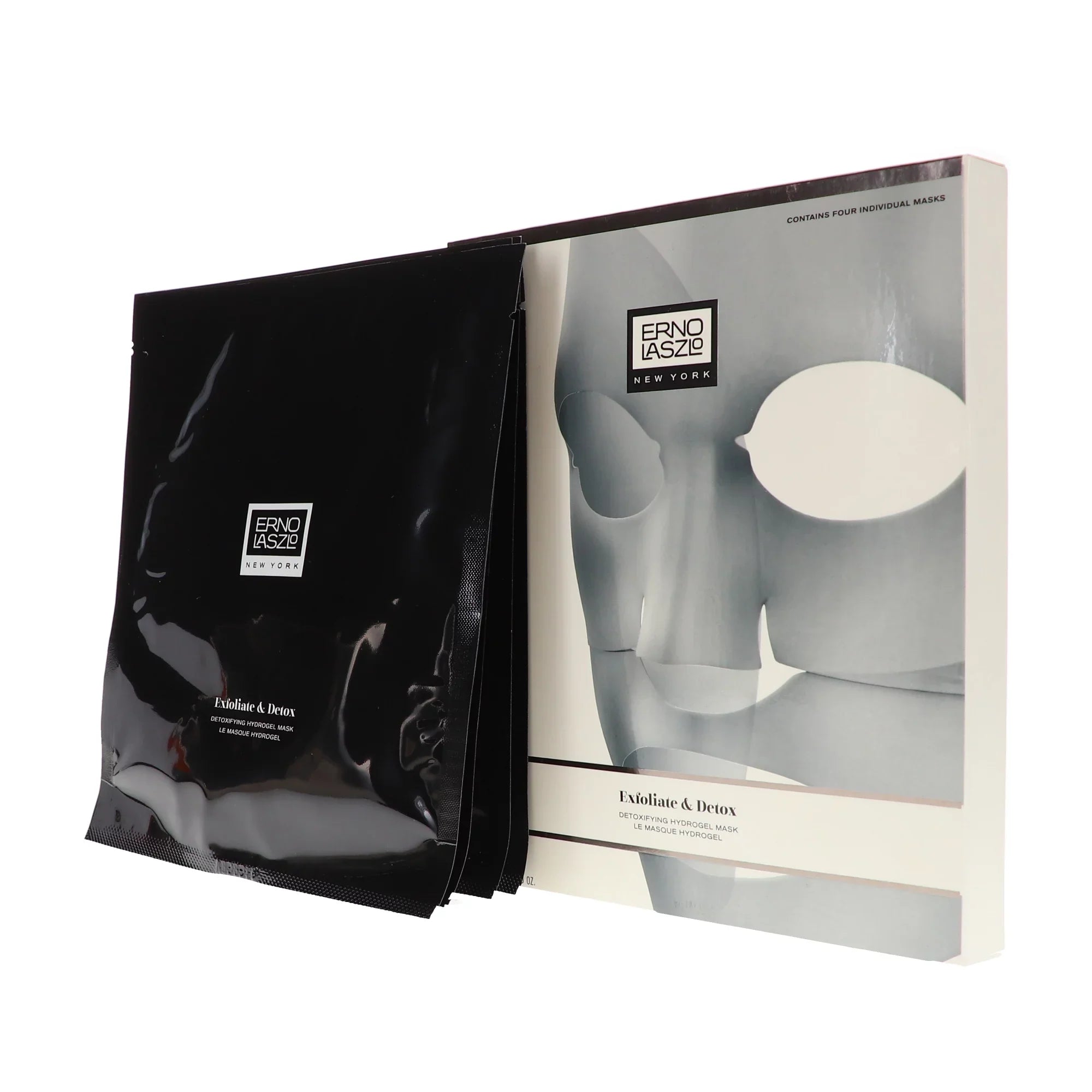 Exfoliate & Detox Detoxifying Hydrogel Sheet Mask by Erno Laszlo for Women - 4 x 0.88 oz Mask