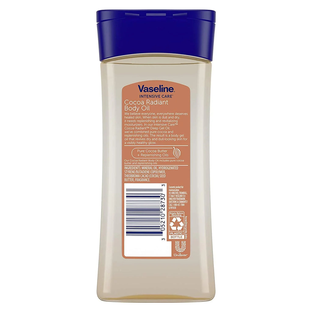 Vaseline Intensive Care Deep Conditioning Body Lotion, Cocoa Butter - 6.8 oz, 2 Pack