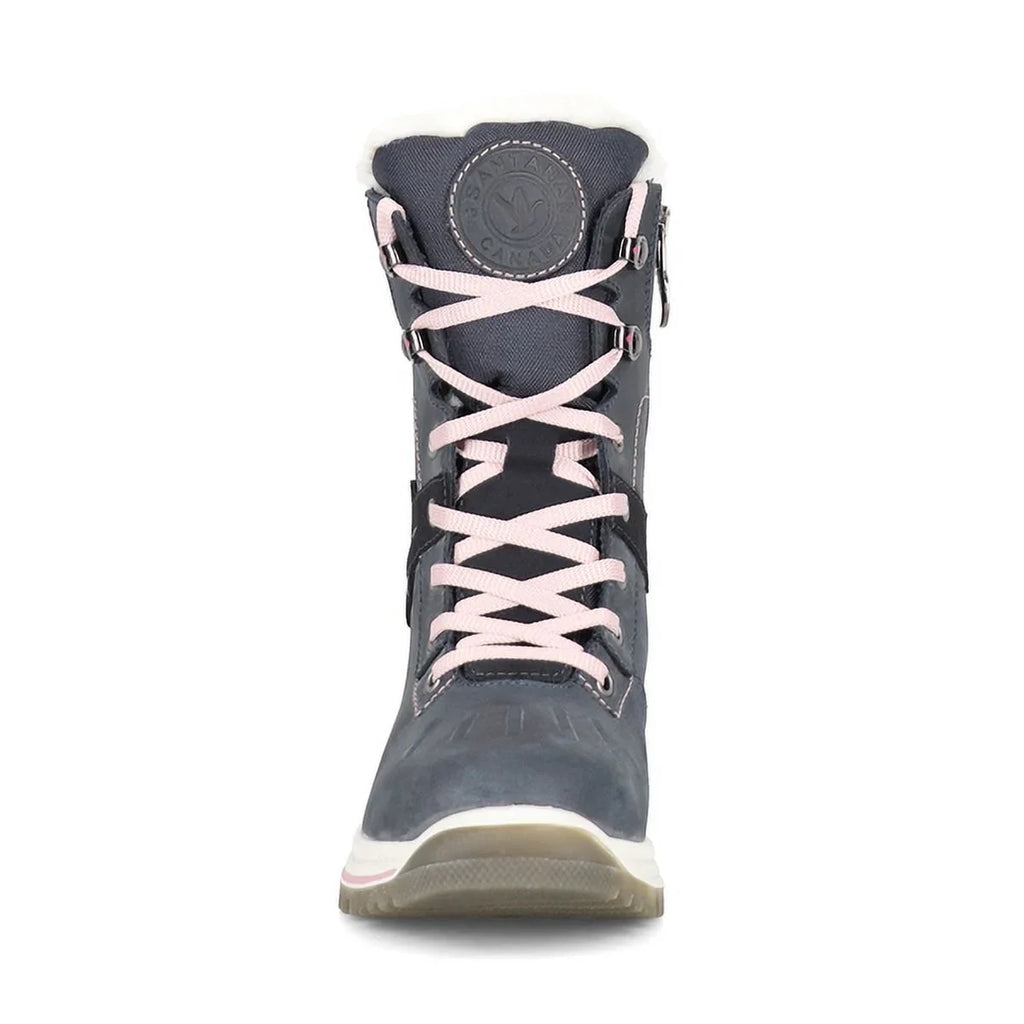 Santana Canada Women's May Waterproof Non-Slip Outsoles Side-Zip Round Toe Boots, Night/Peony, Size 7 ()