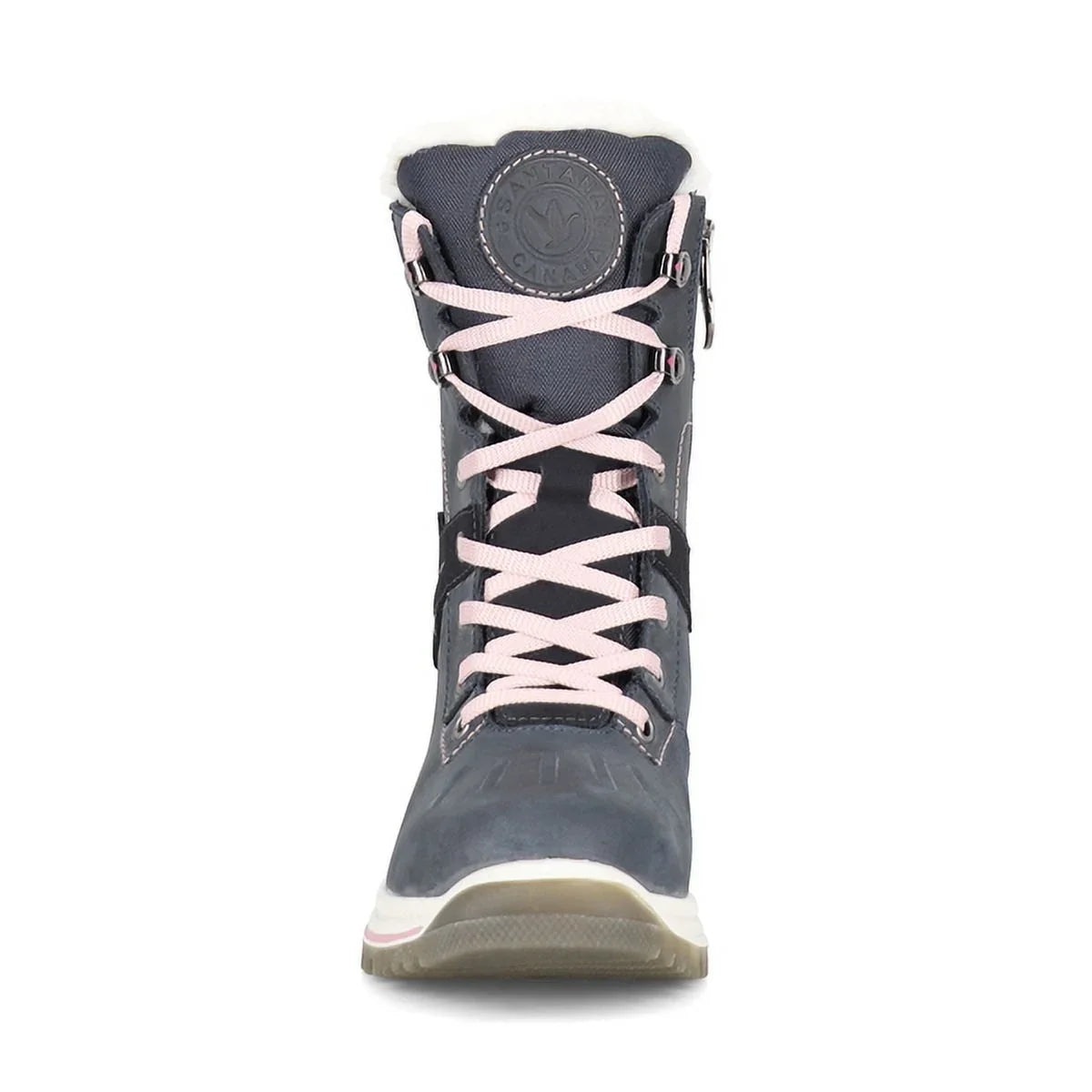 Santana Canada Women's May Waterproof Non-Slip Outsoles Side-Zip Round Toe Boots, Night/Peony, Size 7 ()
