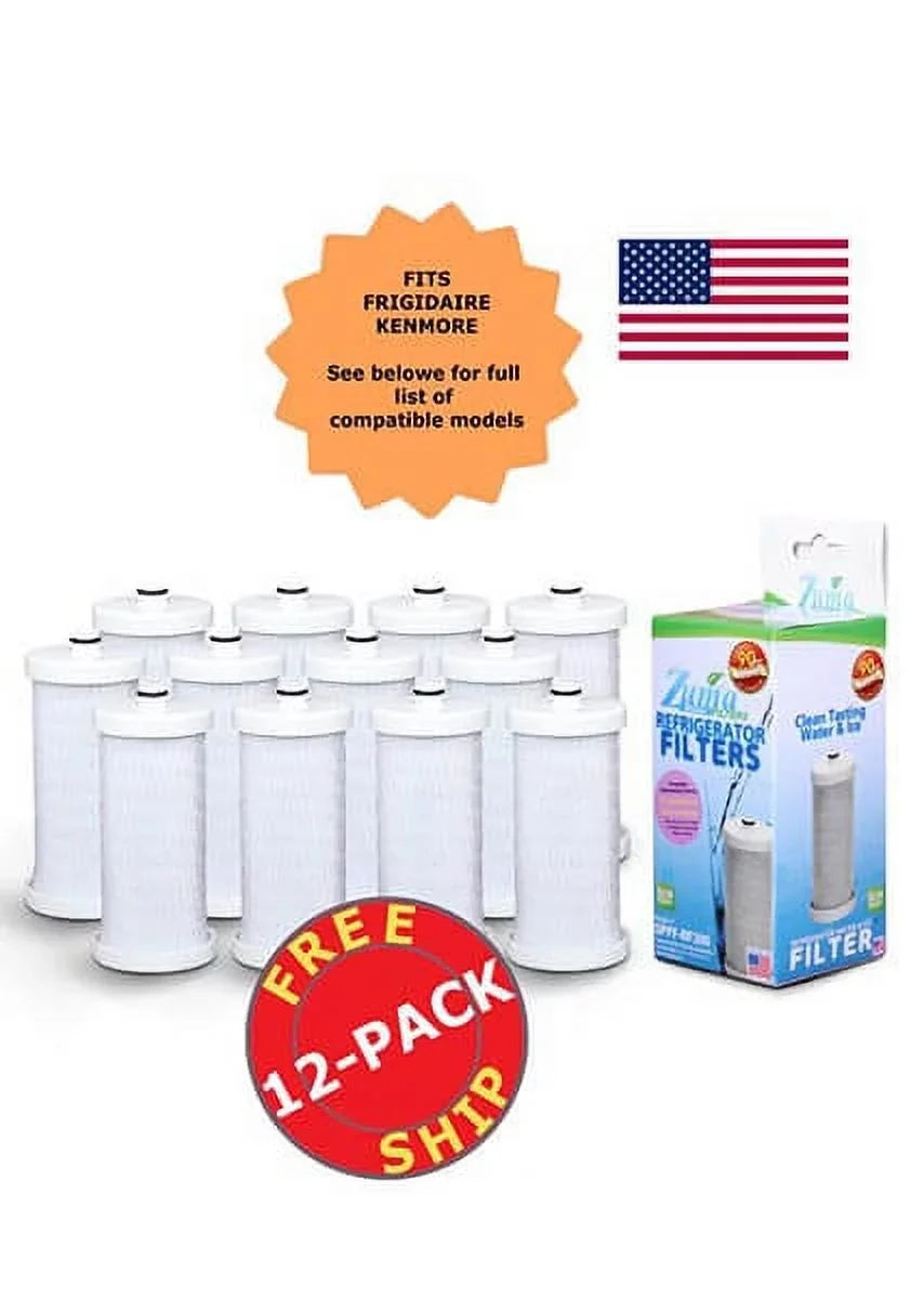Brand , Water and Ice Filter , Model # - , Compatible with Frigidaire® -2000 - 12 Pack - Made in ...