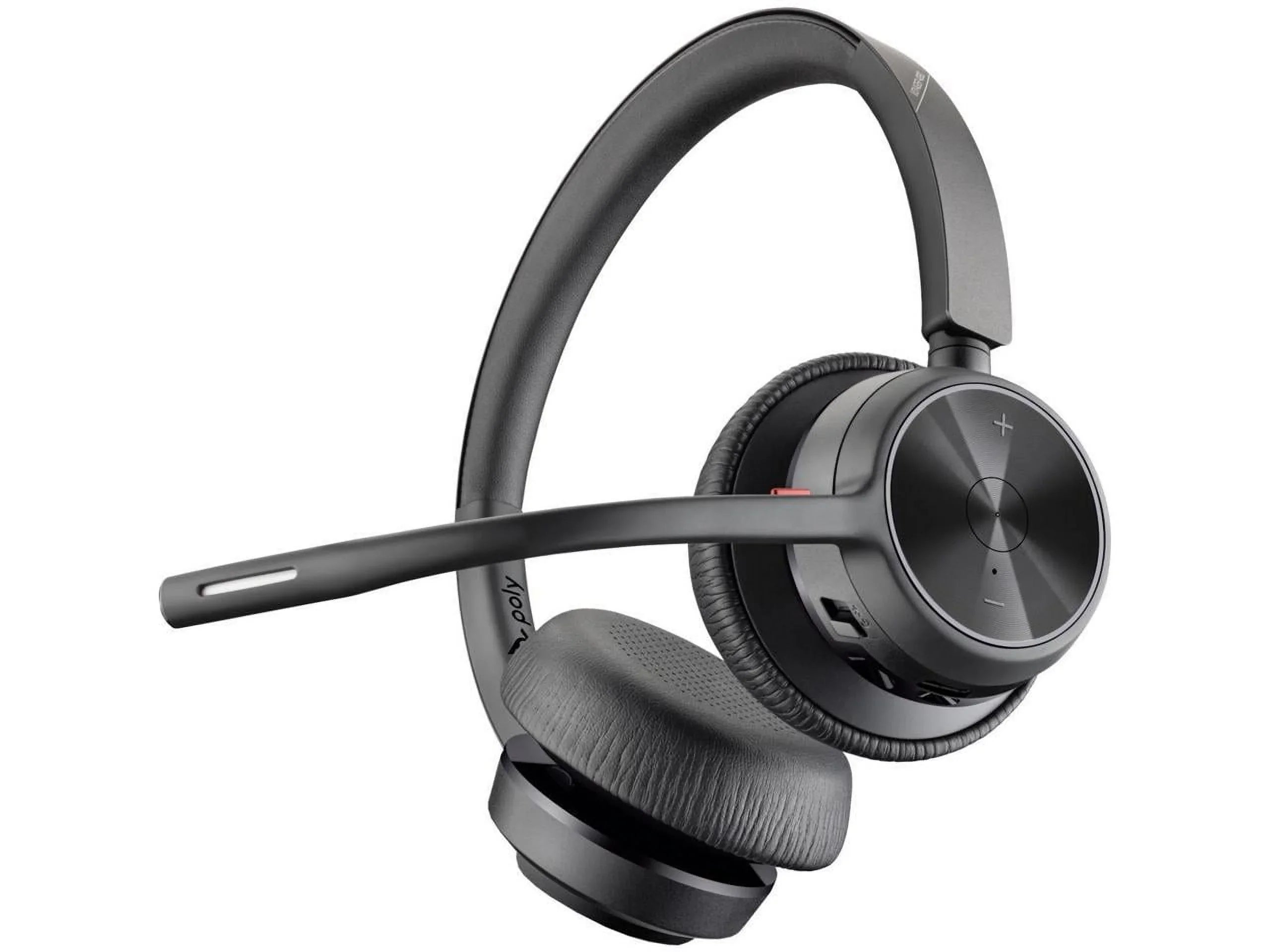 Poly Voyager 4320 - Headset - Siri, Google Assistant - Stereo, Mono -  Type ,  Type  - Wireless - Bluetooth - 300 ft - 20 Hz - 20 kHz - On-ear - Binaural - Ear-cup - 4.92 ft Cable - Ele...