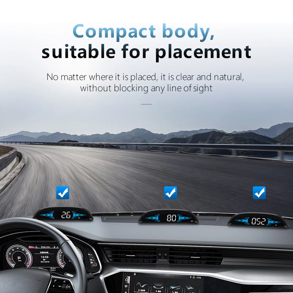 Dcenta Car New  Speedometer Head-up Display  Multi-Functions Car Diagnostic Speedometer Driving