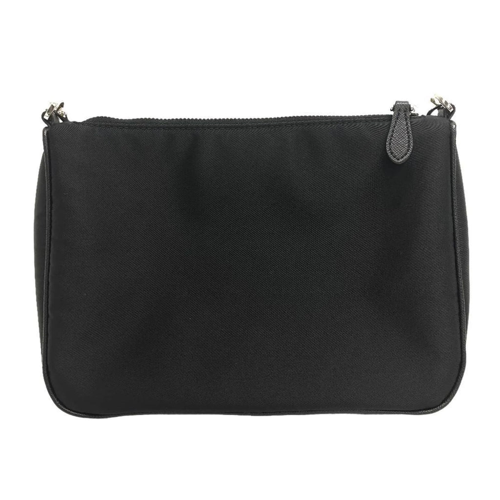 Pre-Owned  1BH168 Tessuto Triangle Plate Shoulder Bag Black Women's  (Good)