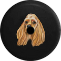 2018 2019 Wrangler  Backup Camera Spaniel Dog Lover Adopt Rescue Spare Tire Cover for Jeep  33 Inch