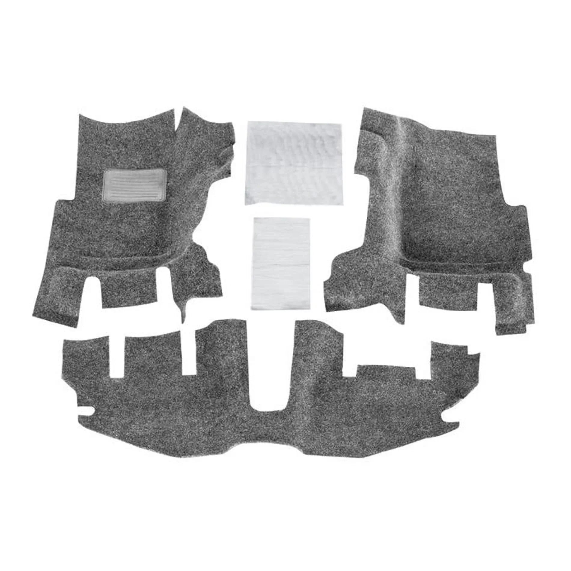 BedRug by RealTruck Front 3Pc Floorr Kit (w/o Center Console)-Heat Shields Compatible with select: 1997-2005 Jeep Wrangler / , 2006 Jeep Wrangler /
