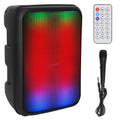 iMountek Wireless Party Speaker 8in Portable Bluetooth Speaker with  Function  Radio   Card Reading Aux In Recording Function Mic