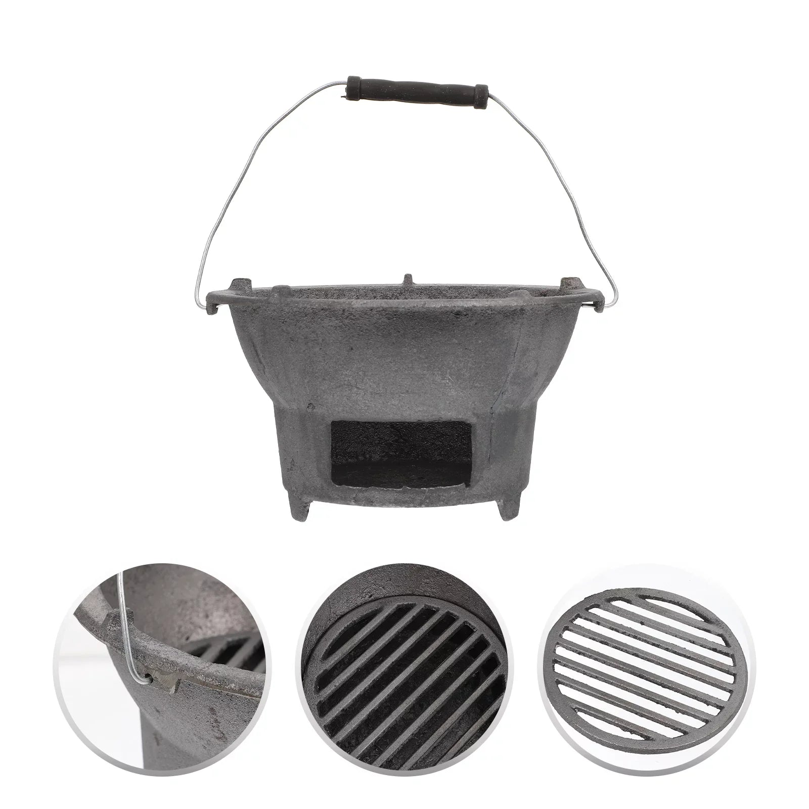 Cast Iron Barbecue Stove Outdoor  Charcoal Stove Camping Barbecue Tool
