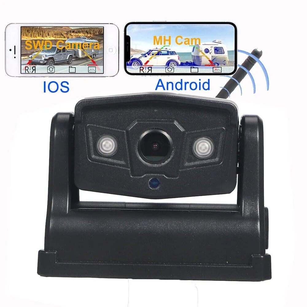 9600mAh Magnetic WiFi Camera - Premium Wireless Backup, Comprehensive Front/Rear Vehicle Views