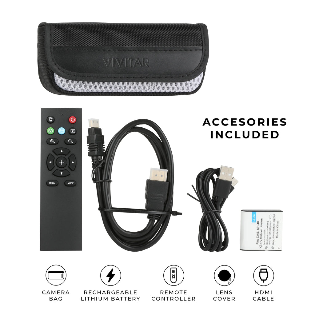Vivitar 4K  Digital Video Camera, Night Vision, , Remote Control
