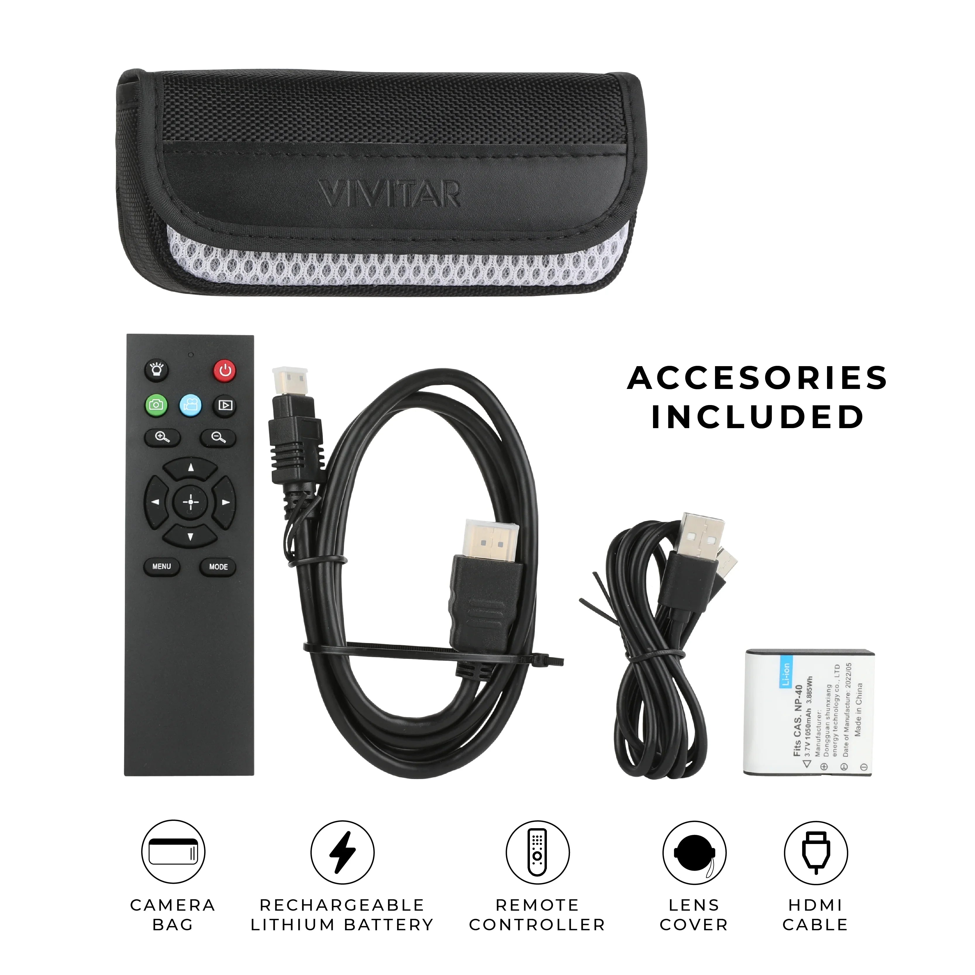 Vivitar 4K  Digital Video Camera, Night Vision, , Remote Control
