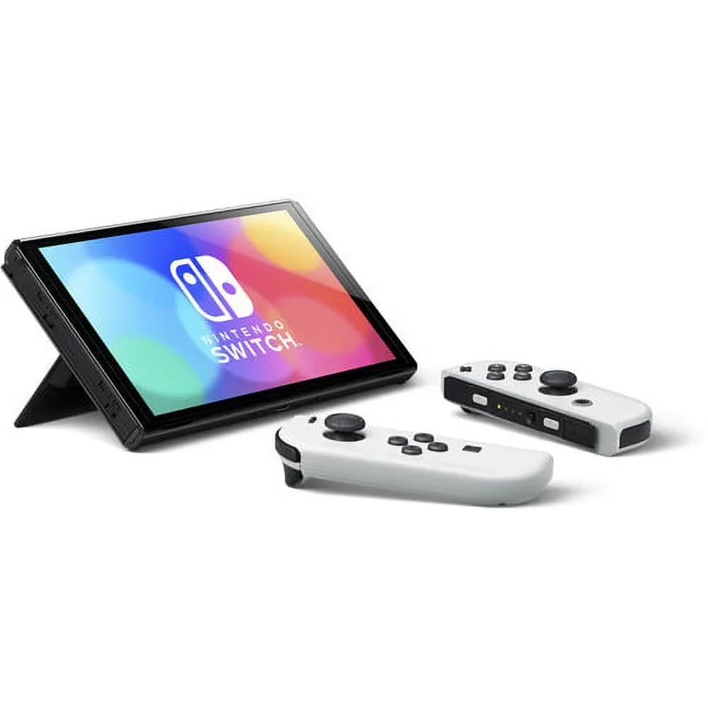 Nintendo Switch  White with Super Smash Bros Ultimate Game