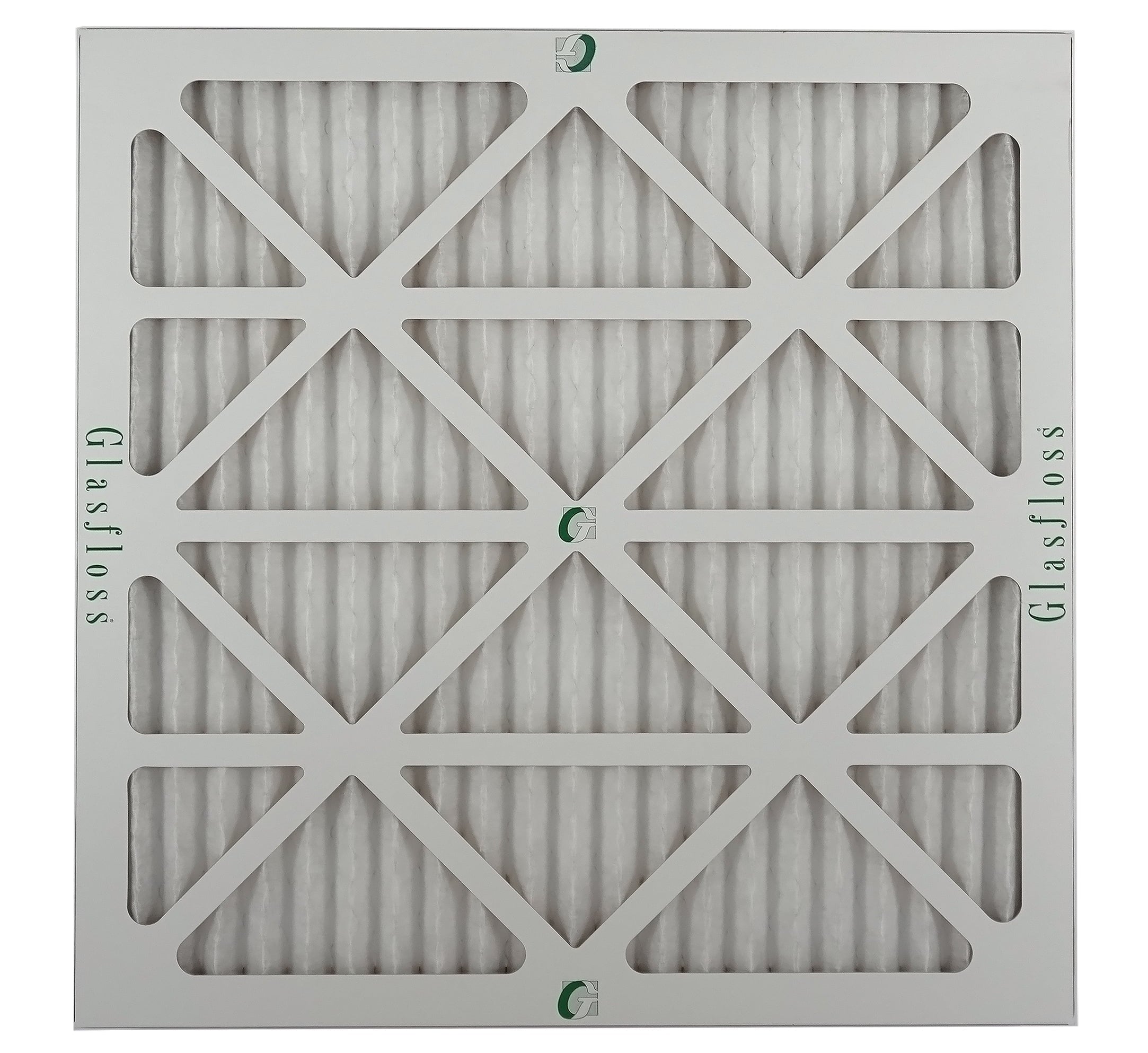 Glasfloss Air Filter 24x25x2 - 2"  10 - (Pack of 4) - Pleated  or  Air Filter - Furnace Air Filter - Home or Office - Made In The .