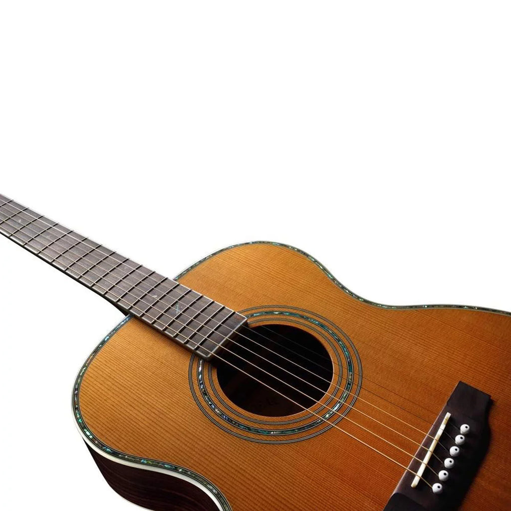 Zager Smaller "" Size  Solid Cedar/Rosewood Acoustic Guitar - Natural Finish