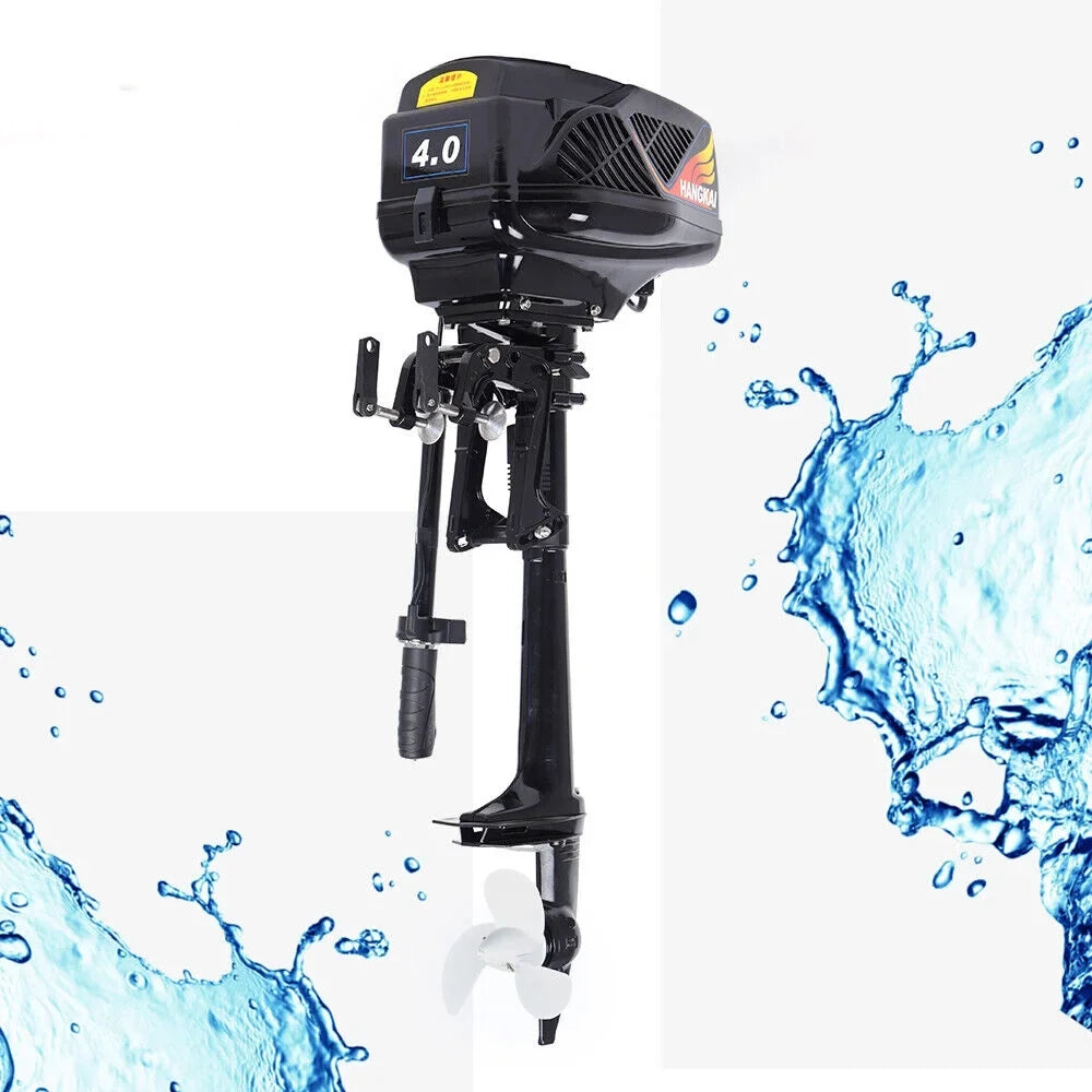 Miumaeov 1000W 4  Electric Outboard Motor Boat Engine Trolley Brushless Motor
