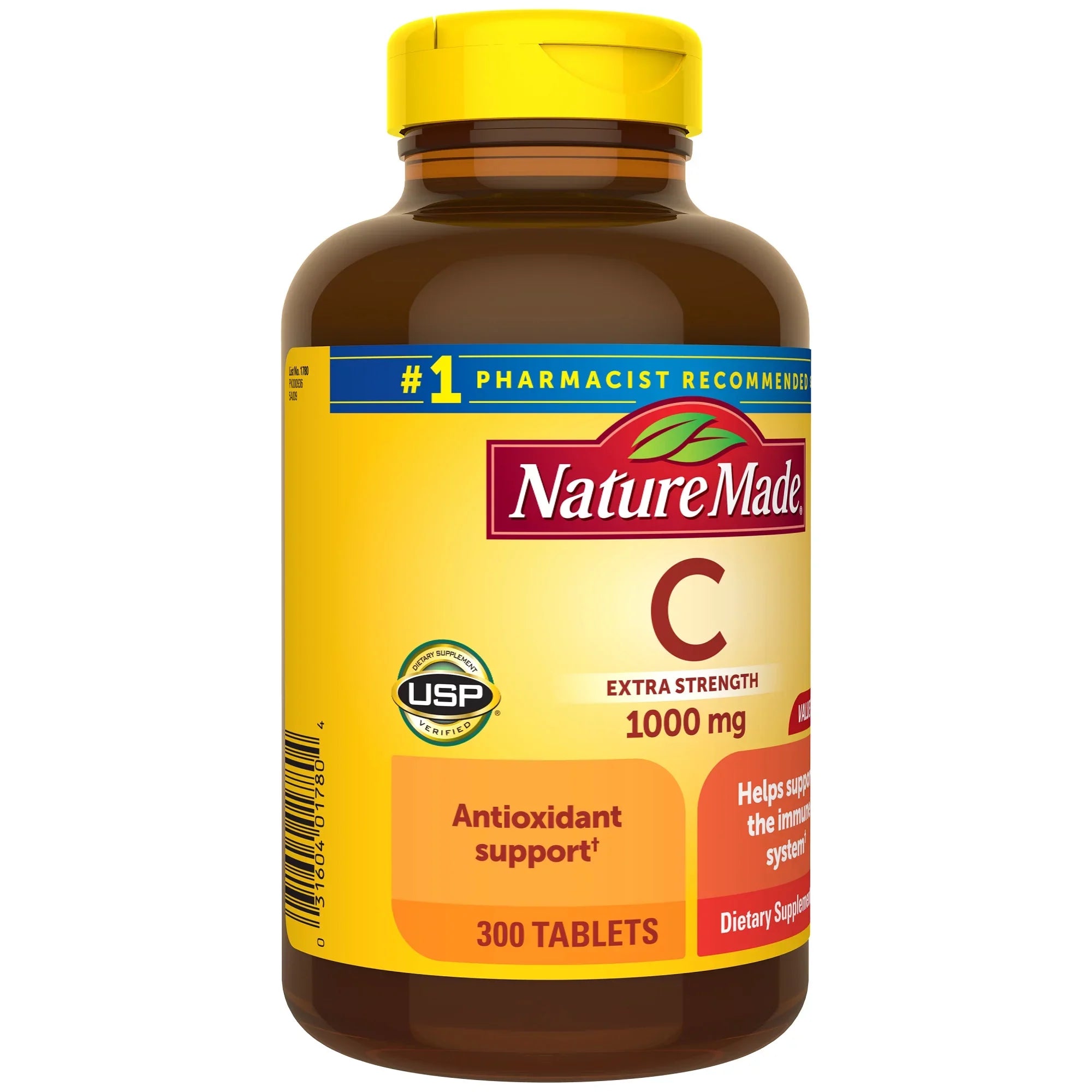 Nature Made Extra Strength Vitamin  1000 mg Tablets, Dietary Supplement, 300 Count