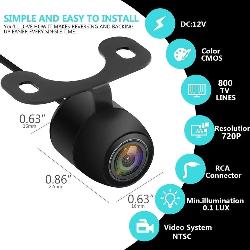 Wireless Car Backup Camera Rear View  Parking System Night Vision+ 4.3 Monitor