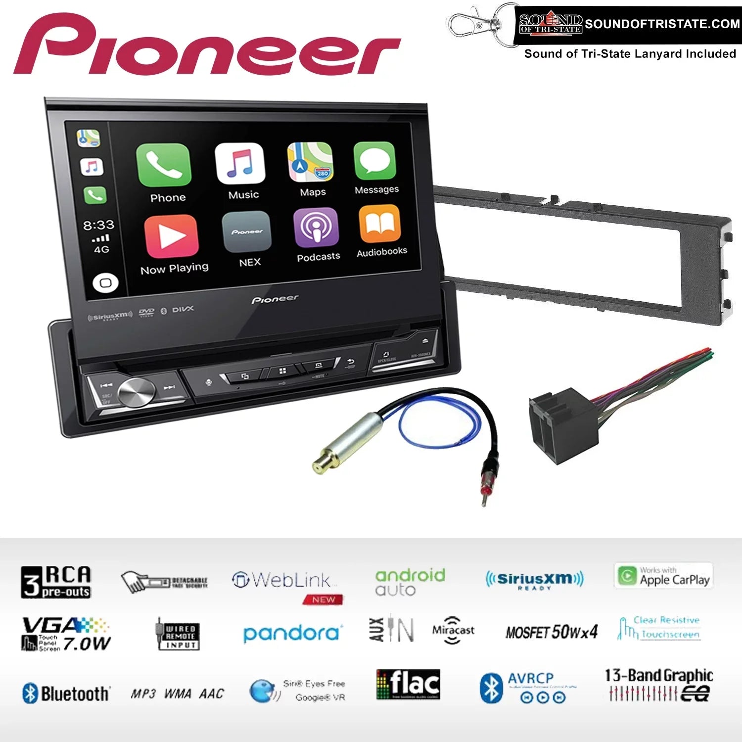 Pioneer -3500NEX  Receiver Fits 1996-1999 Audi / Quattro 1998-1999