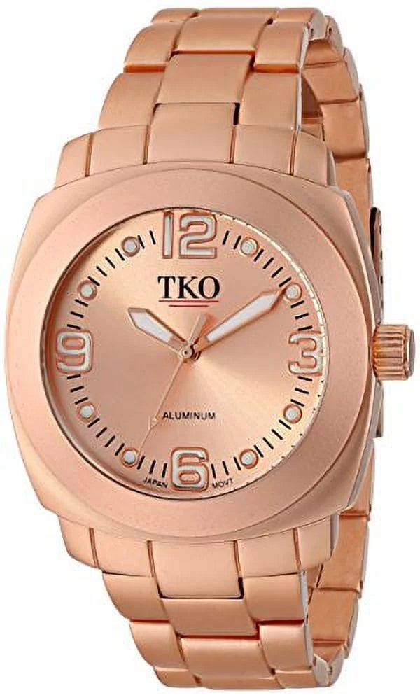 Women's  Rose Gold Aluminum Bracelet Watch
