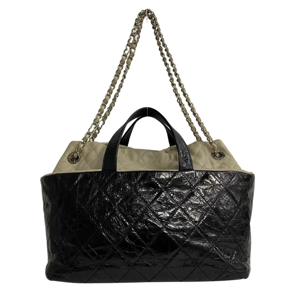 Pre-Owned  Chanel Matelasse Patent Leather 2way Handbag Chain Shoulder Bag Black 20309 (Good)