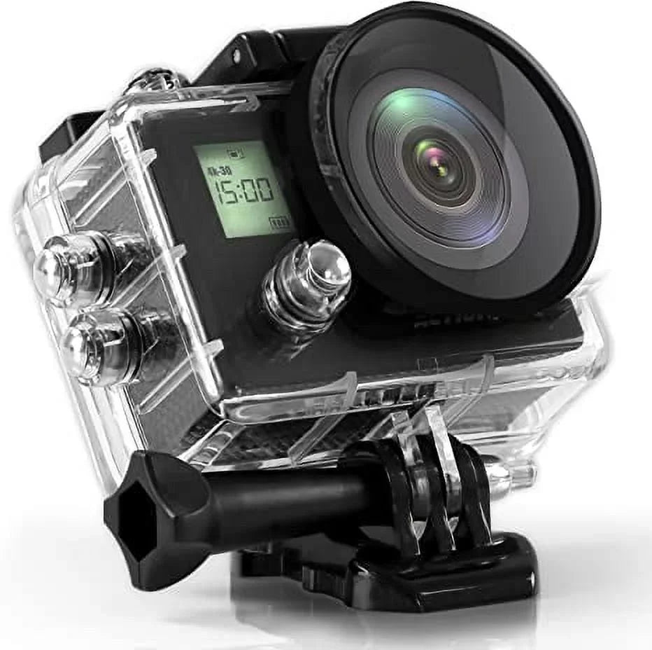 SereneLife 4K Ultra  Wi-Fi Pro Sport Action Camera - 1080p  Mini Digital Video Camcorder Kit