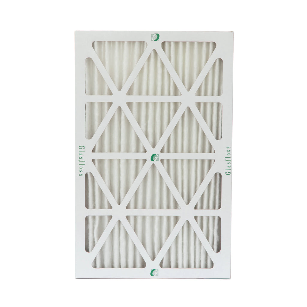 3 Pack of 16x25x2  10 Pleated 2" Inch Air Filters by Glasfloss. Actual Size: 15-1/2 x 24-1/2 x 1-3/4