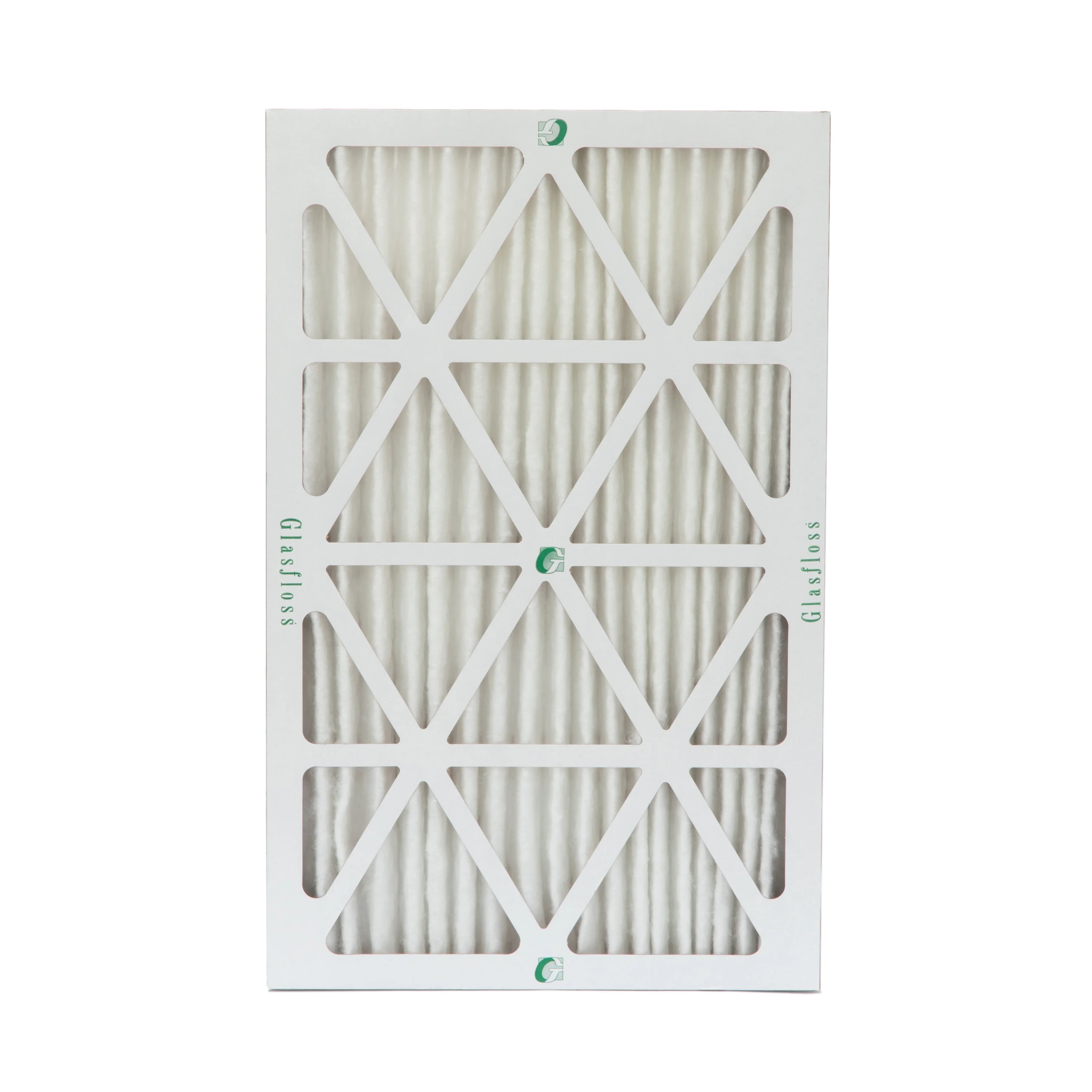 3 Pack of 16x25x2  10 Pleated 2" Inch Air Filters by Glasfloss. Actual Size: 15-1/2 x 24-1/2 x 1-3/4