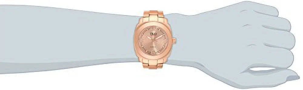 Women's  Rose Gold Aluminum Bracelet Watch
