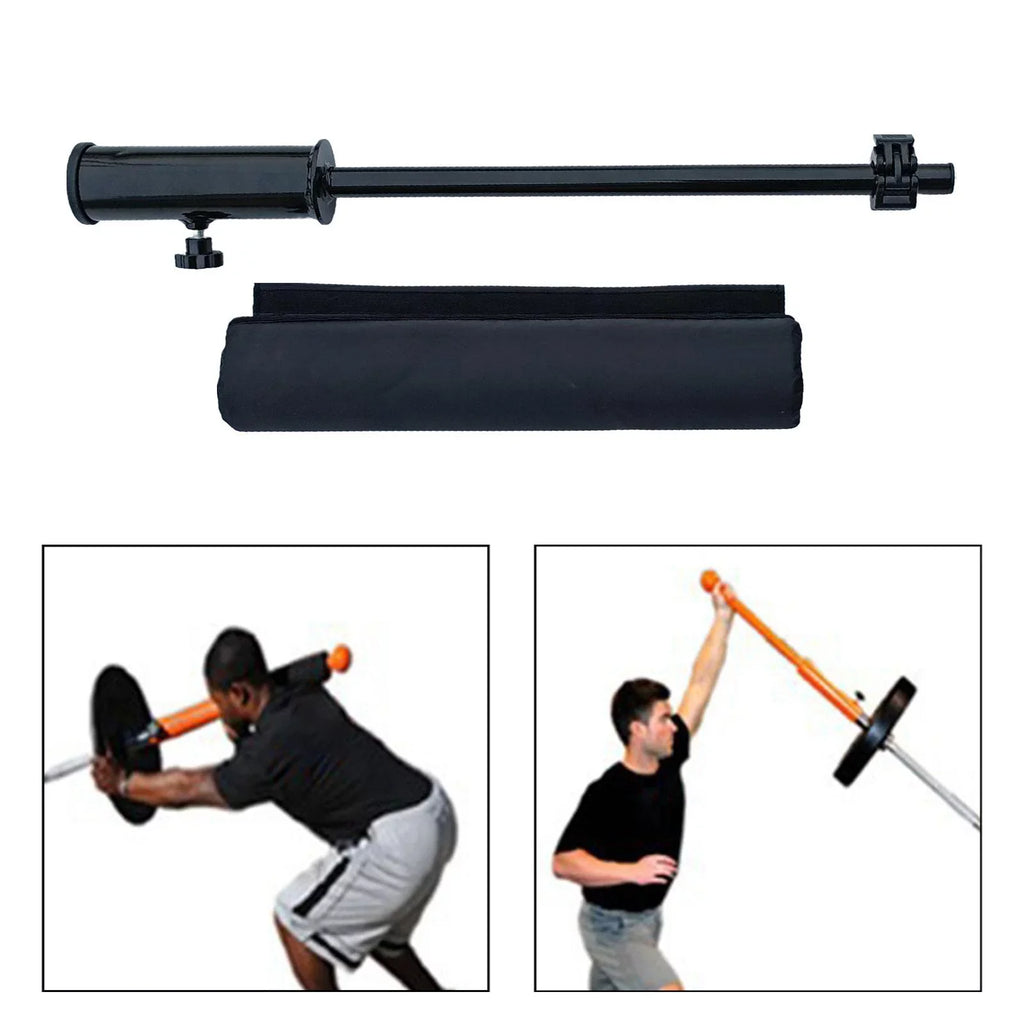 Fitness Barbell Deadlift Training Handle Attachment Exercise for 2 inch Bar Landmine Attachment for Weight Lifting Triceps Biceps Accs Bar with protective