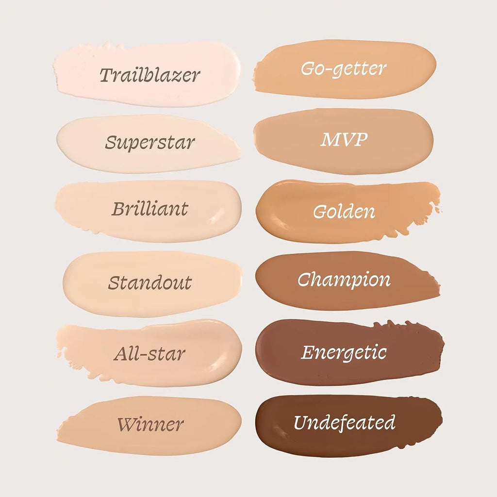 Alleyoop Game Face Concealer Makeup, Lightweight to Medium Buildable Coverage Under Eye Concealer, For Blemishes, Crease-proof and Hydrating with Aloe Stem Cell, Smooth Second Skin Finish -